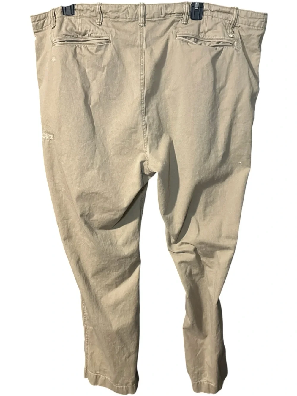Polo Ralph Lauren Distressed Repaired Chino Pants Classic Fit Tan Size 46B / 34